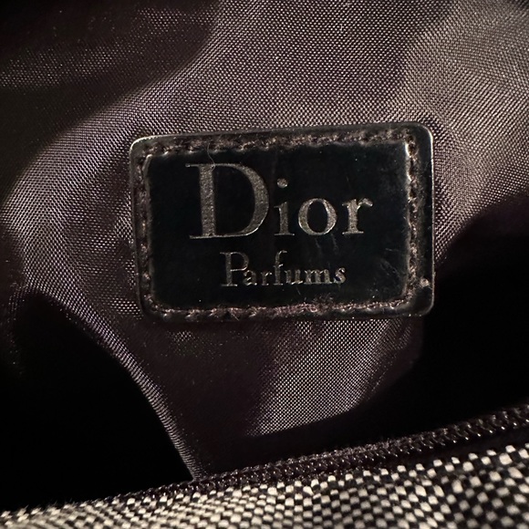 NWOT Vintage Tweed Dior Parfums Beaute Large cosmetic case - Picture 9 of 10